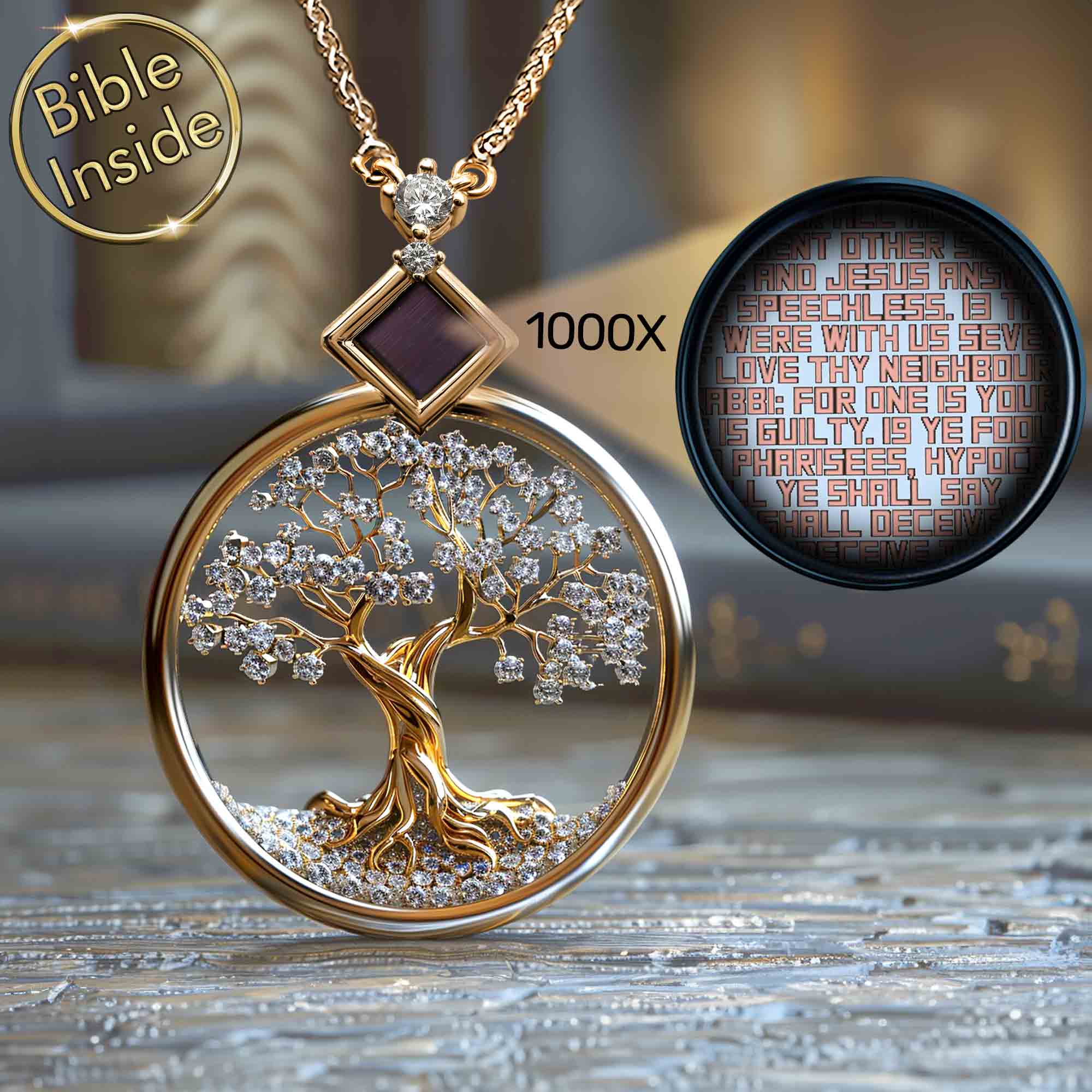 Gold Gift Shop Tree of Life Pendant by My Nano Jewelry 